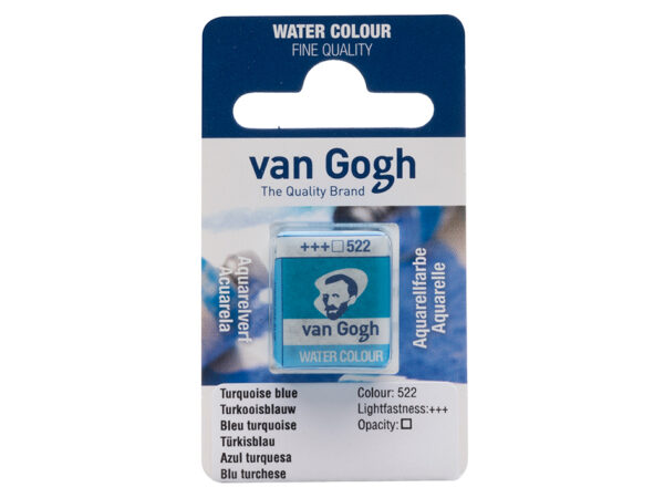 Van Gogh Akvarell Halfpan – 522 Turquoise blue