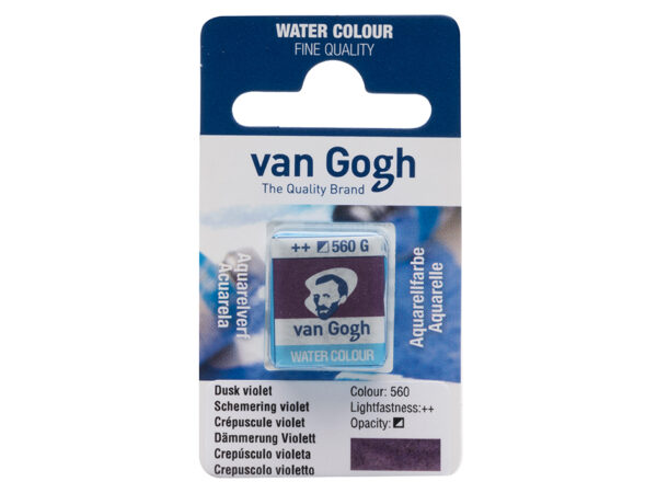 Van Gogh Akvarell Halfpan – 560 Dusk violet