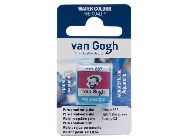 Van Gogh Akvarell Halfpan – 567 Perm. red violet
