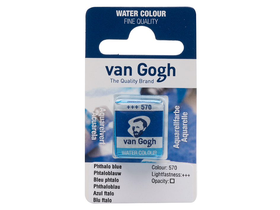 Van Gogh Akvarell Halfpan – 570 Phthalo blue - Bilde 1