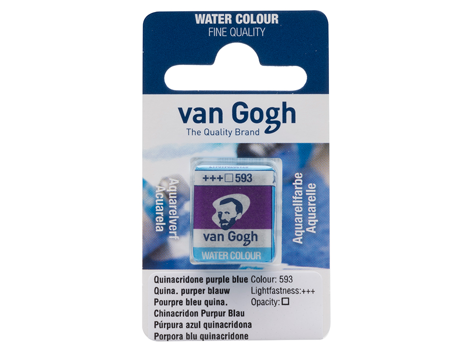 Van Gogh Akvarell Halfpan – 593 Quinacridone purple blue - Bilde 1