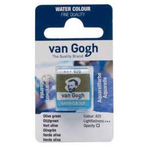 Van Gogh Akvarell Halfpan – 620 Olive green - Bilde 1