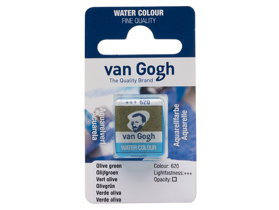 Van Gogh Akvarell Halfpan – 620 Olive green - Bilde 1