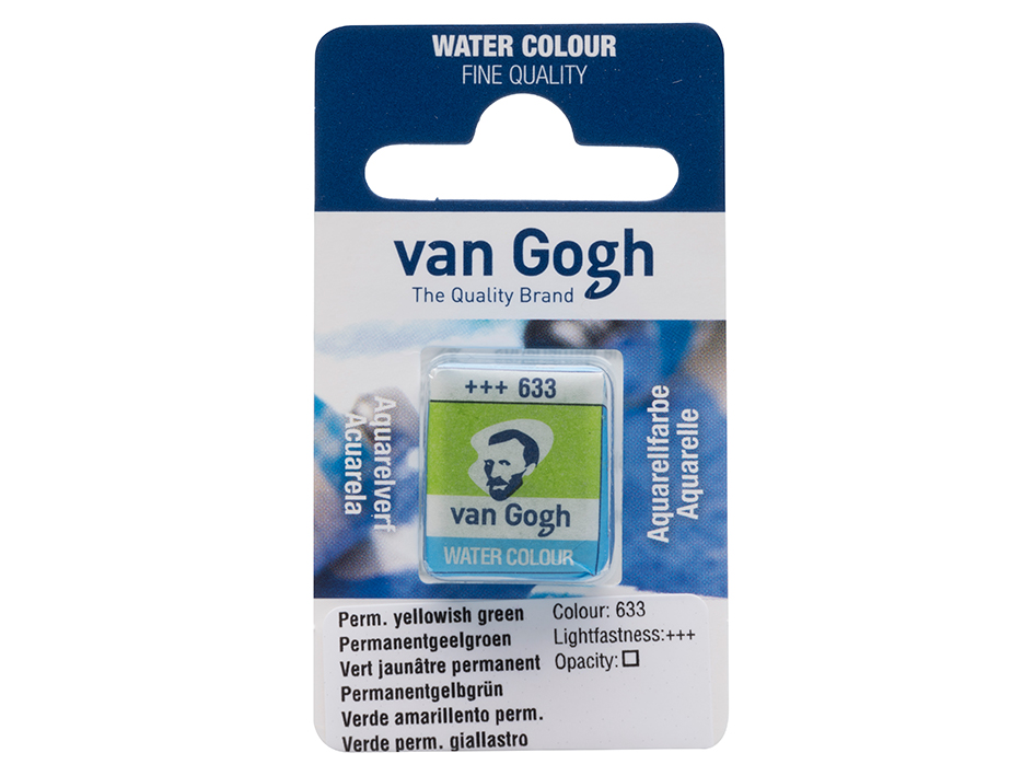 Van Gogh Akvarell Halfpan – 633 Perm. yellow green - Bilde 1