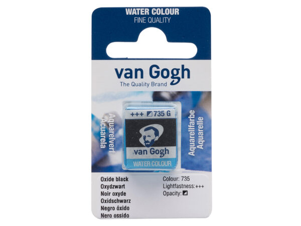 Van Gogh Akvarell Halfpan – 735 Oxide black