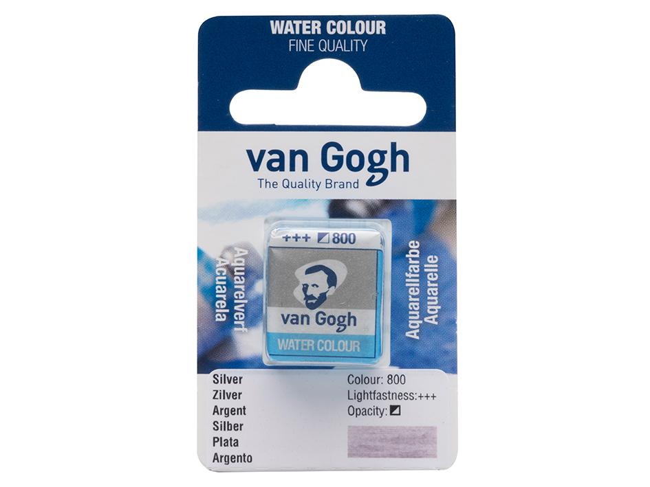 Van Gogh Akvarell Halfpan – 800 Silver - Bilde 1