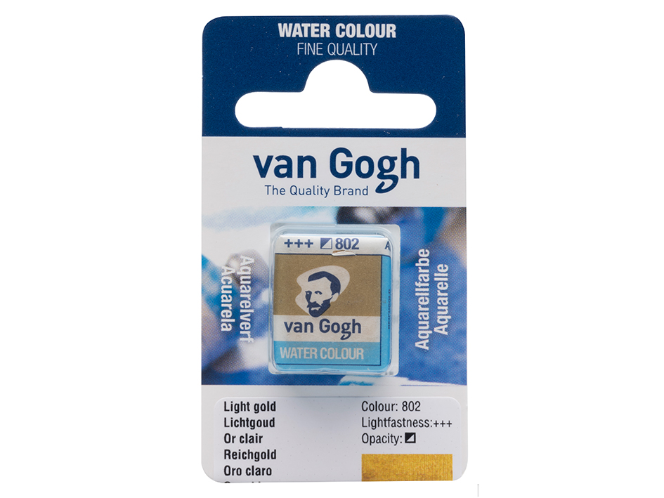 Van Gogh Akvarell Halfpan – 802 Light gold - Bilde 1