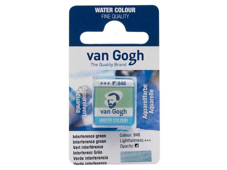 Van Gogh Akvarell Halfpan – 848 Interference green - Bilde 1