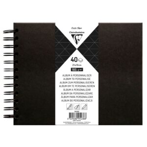 Clairefontaine Album Sort – 185g 40ark – 21x16cm - Bilde 1