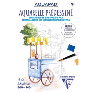 Aquapad Akvarellblokk 300g 16ark A5 – Gourmet - Bilde 1