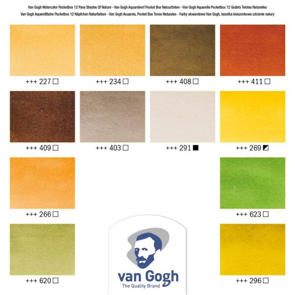Van Gogh Akvarell Pocketbox Sett – Shades of Nature