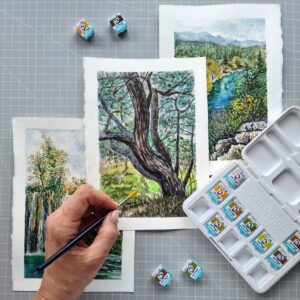 Van Gogh Akvarell Pocketbox Sett – Shades of Nature - Bilde 6