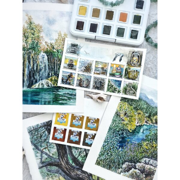Van Gogh Akvarell Pocketbox Sett – Shades of Nature