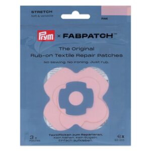 Prym  FabPatch Reparasjonslapp STRETCH – Rosa – 3stk - Bilde 1