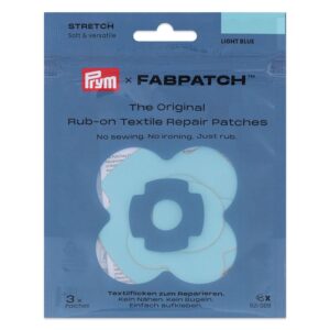 Prym  FabPatch Reparasjonslapp STRETCH – Lyseblå – 3stk - Bilde 1