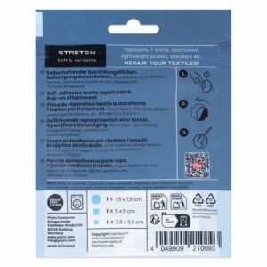 Prym  FabPatch Reparasjonslapp STRETCH – Lyseblå – 3stk - Bilde 4