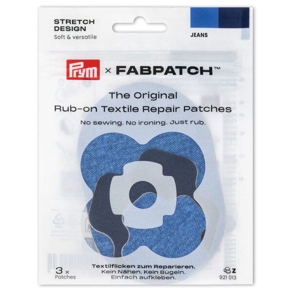 Prym  FabPatch Reparasjonslapp STRETCH Jeans – 3stk