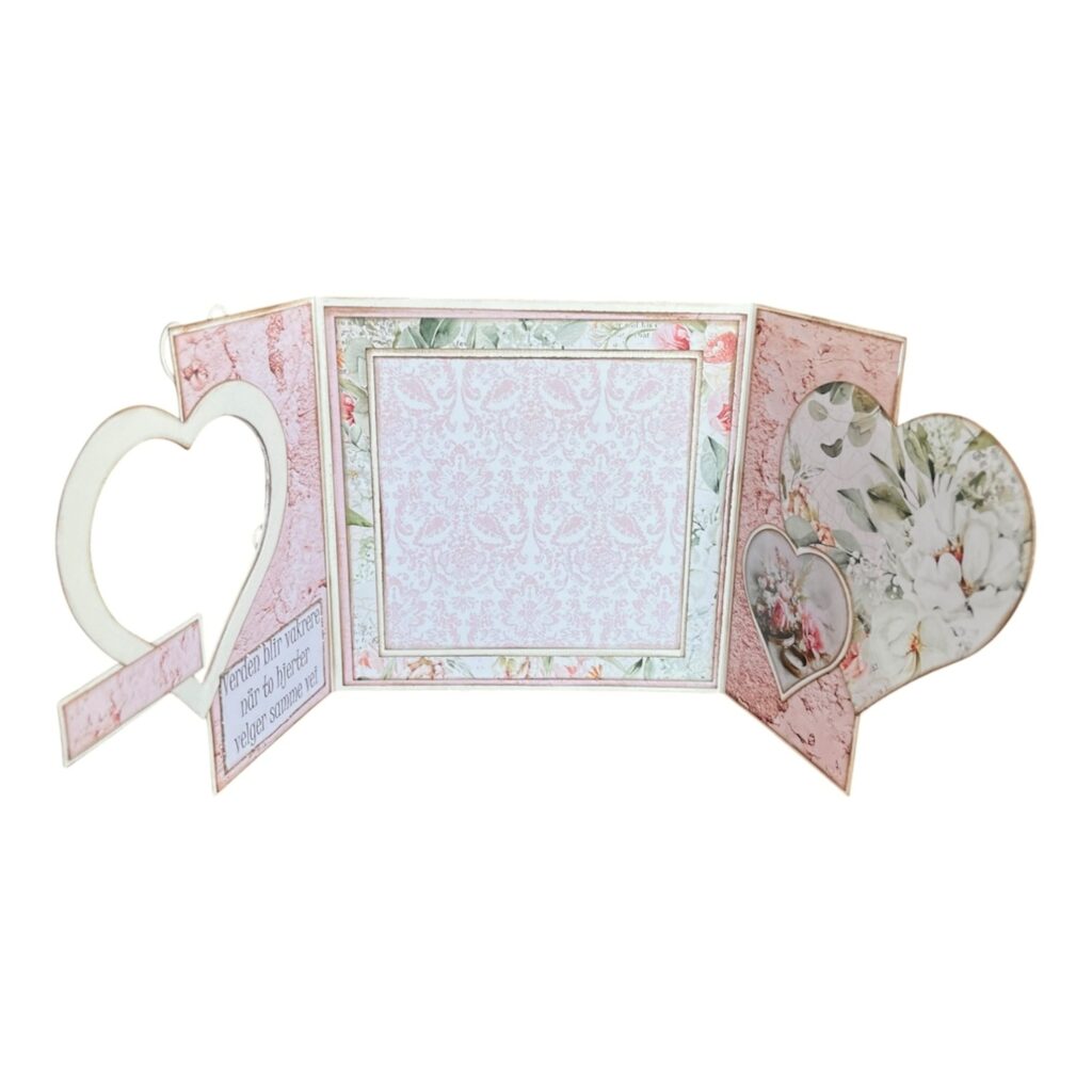 Kit 38 - Kort med åpen ramme - Rosa Bryllup