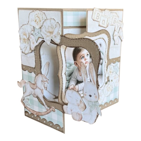Kit 41 - Kort med åpen ramme - Baby Grønn