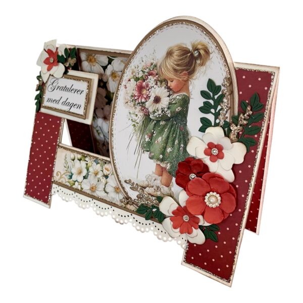 Kit 44 H - Kort Barn med blomster