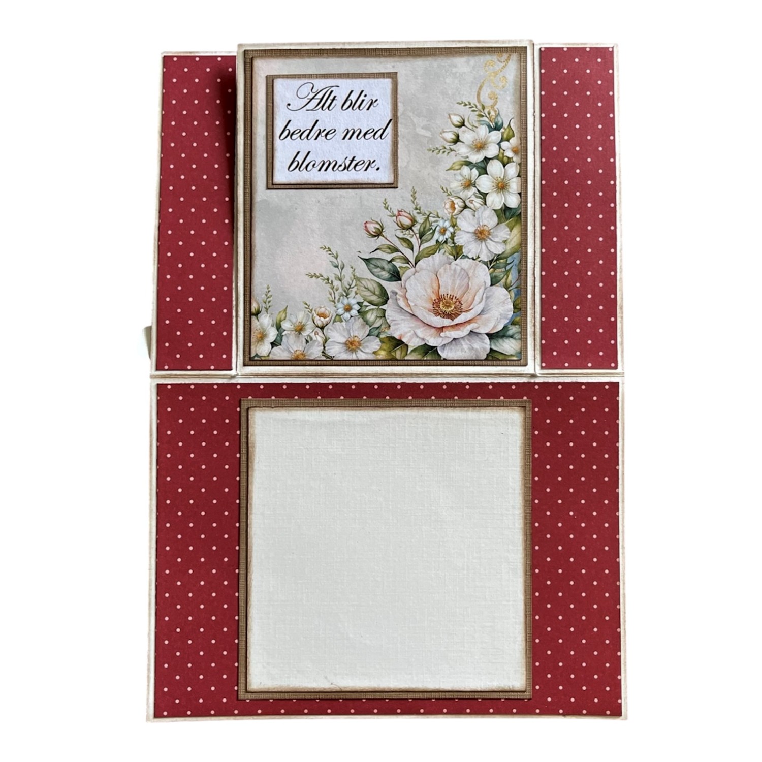 Kit 44 H - Kort  Barn med blomster - Bilde 2