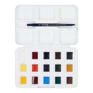 Van Gogh Akvarell Pocketbox Sett – 12+3 – Inkl pensel - Bilde 1