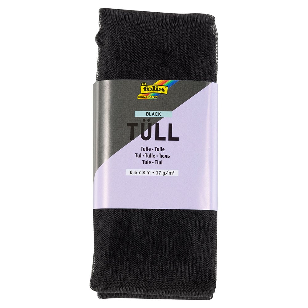 Folia Tyll – 0,5x3m – Sort - Bilde 1