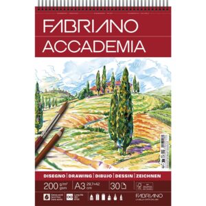 Fabriano Accademia Drawing Spiral 200g A3 – 30ark - Bilde 1