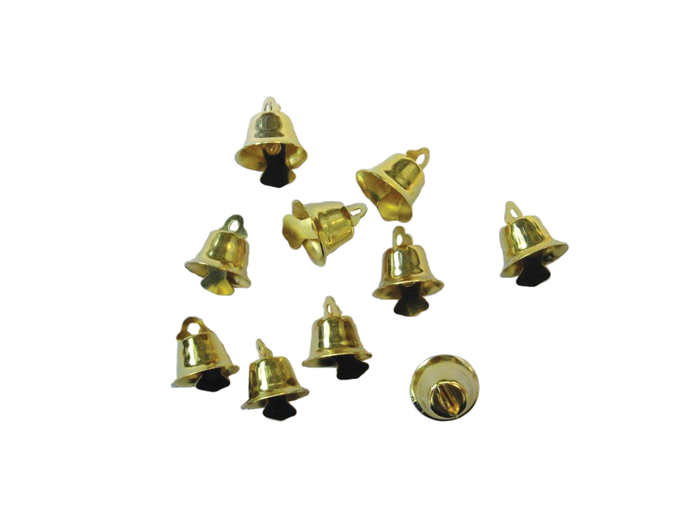 Klokker Gull – 15 mm, 10 stk - Bilde 1