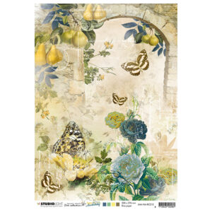 Studio Light rispapir  A4  Butterflies - Bilde 1