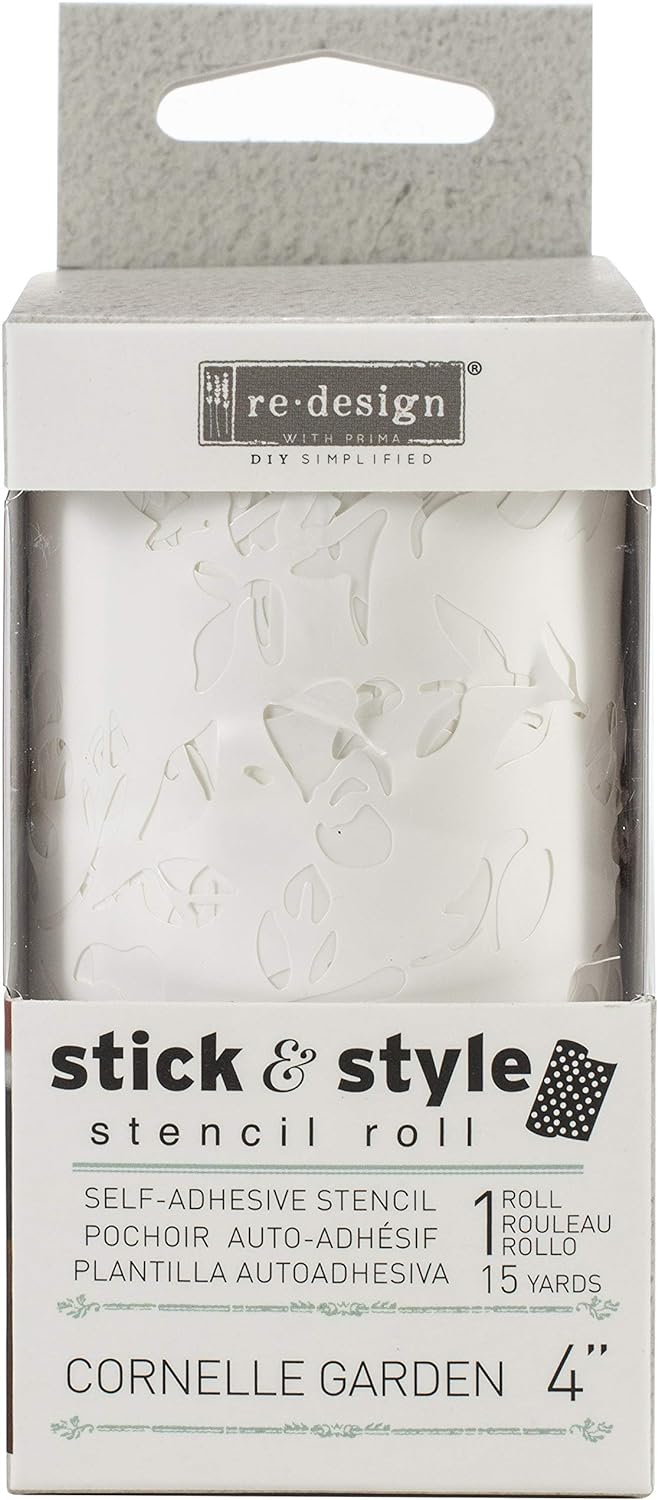 Redesign Stick & Style Stencil Roll 4" X15yd-Cornelle, Cornelle Garden - Bilde 1