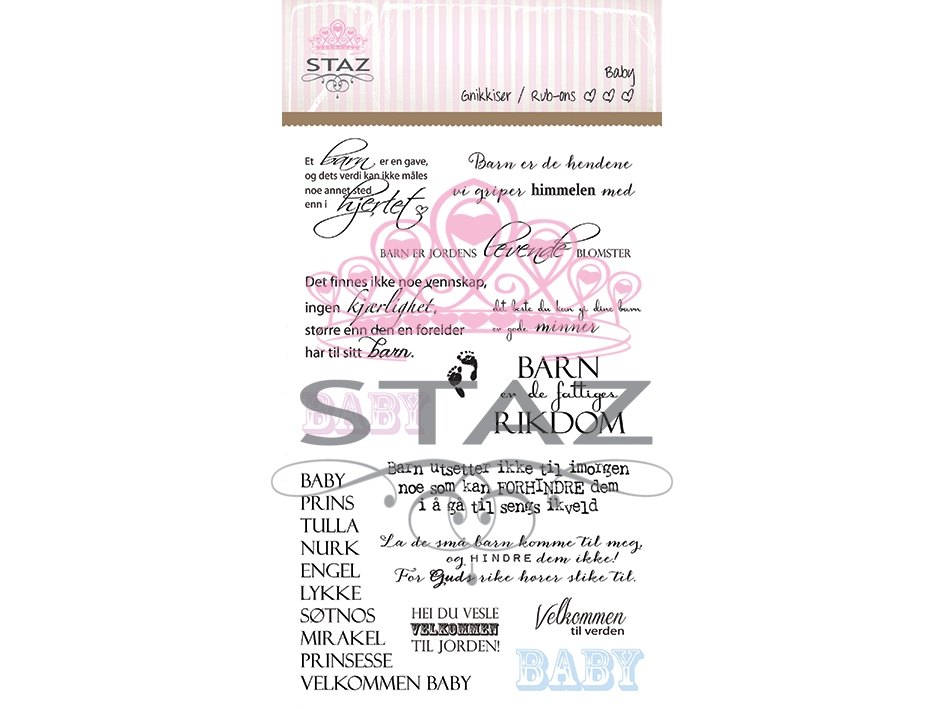 Staz Rub-on Baby - Bilde 1