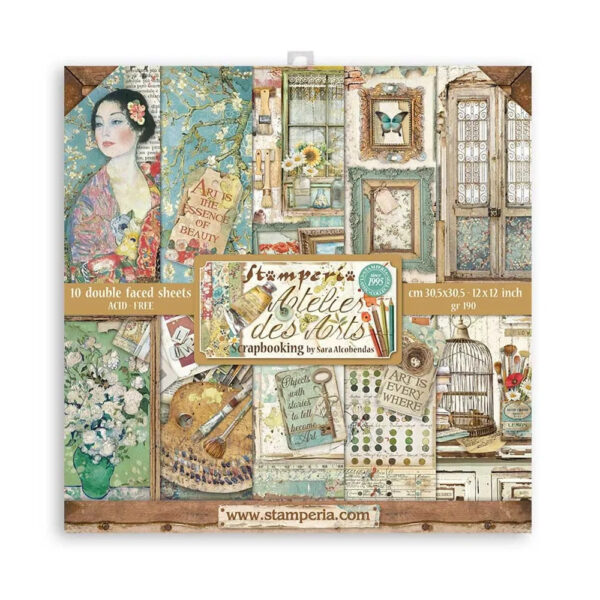 Stamperia Atelier des Arts 12x12 Blokk