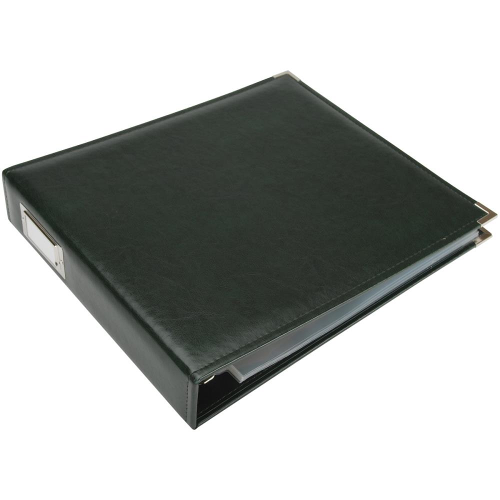 We R Classic Leather D-Ring Album 12"X12" Skog Grønn - Bilde 1