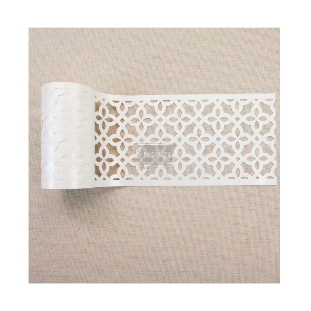 Redesign Stick & Style Stencil Roll 4" X15yd-Cornelle, Calypso Lattice
