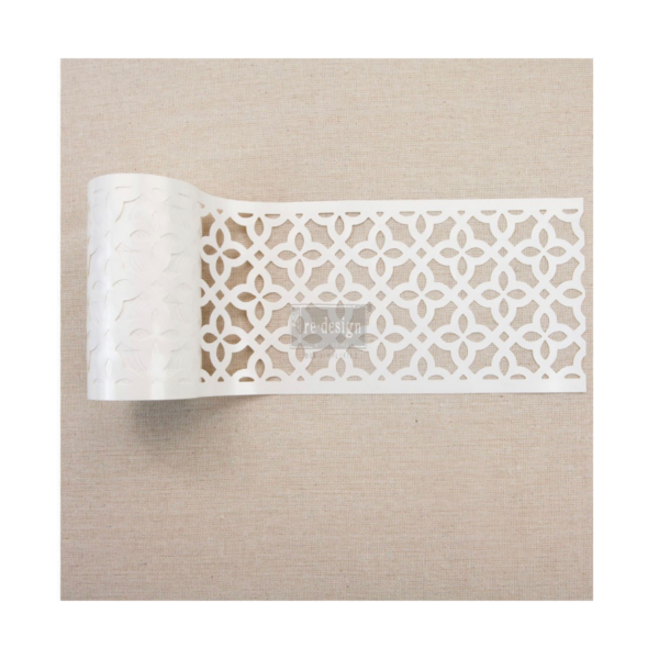 Redesign Stick & Style Stencil Roll 4" X15yd-Cornelle, Calypso Lattice