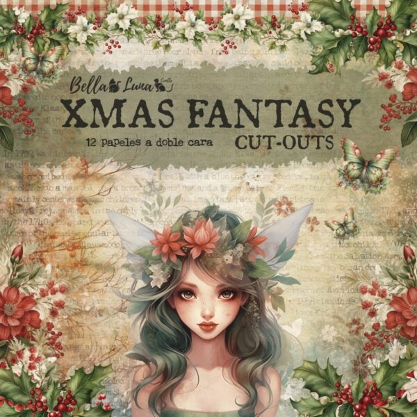 BellaLuna Xmas Fantasy Cut Outs Collection 8"x8"