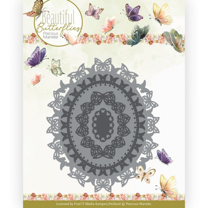 Precious Marieke - Beautiful Butterflies Oval Dies - Bilde 1