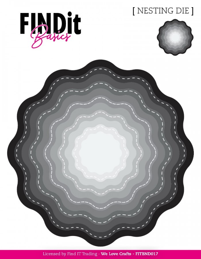 Find It Basics - Nesting Dies - Stitched Wavy Bloom - Bilde 1