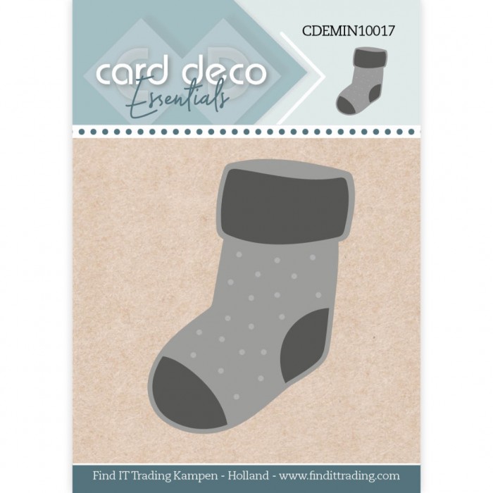 Card Deco Essentials Mini Dies - Julestrømpe - Bilde 1