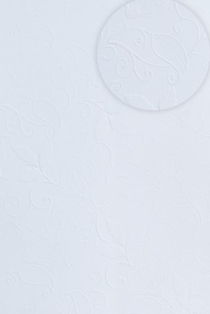 Embossed Paper - Birdsong Swirl - White A4