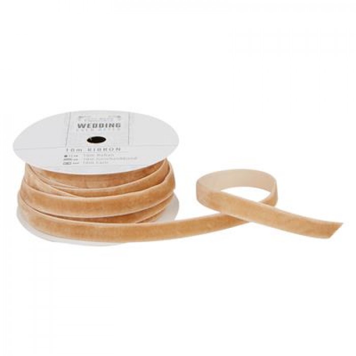 Fløyelsbånd - Antique Gold 10m - Bilde 1