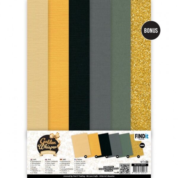 Linen kartong -  Pakke med  20 ark + 1 bonusark