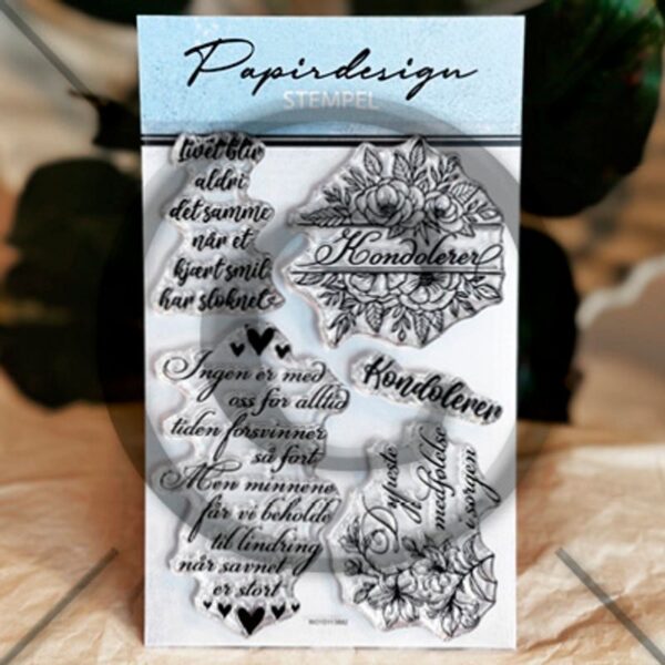 Papirdesign Stempler Kondolerer