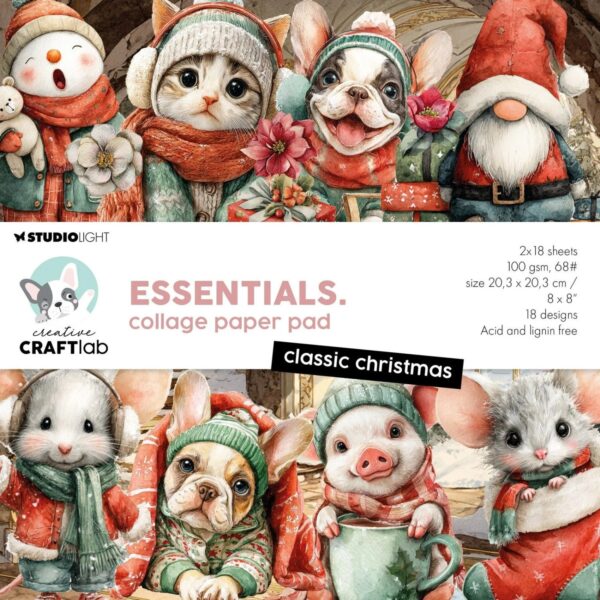 Creative Craftlab - Essentials Collage Paper pad classic christmas