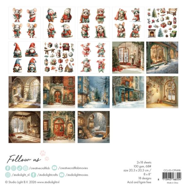 Creative Craftlab - Essentials Collage Paper pad classic christmas