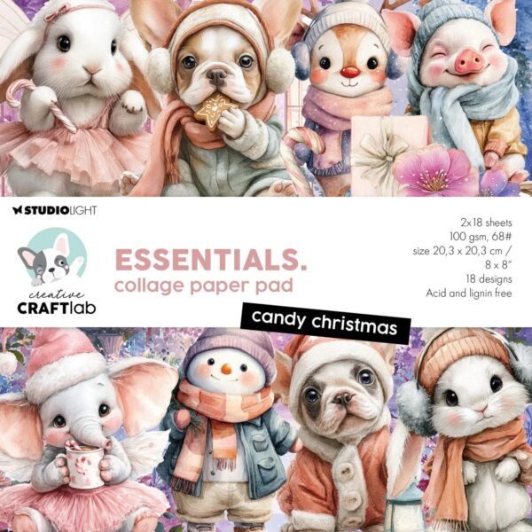 Creative Craftlab - Essentials Collage Paper pad candy christmas