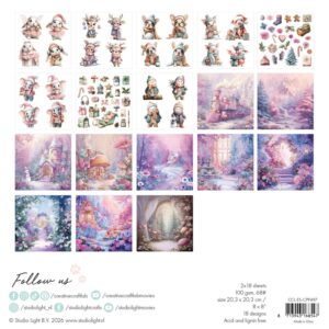 Creative Craftlab - Essentials Collage Paper pad candy christmas - Bilde 2
