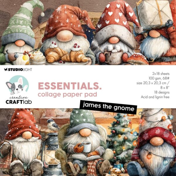 Creative Craftlab - Essentials Collage Paper pad James the gnome