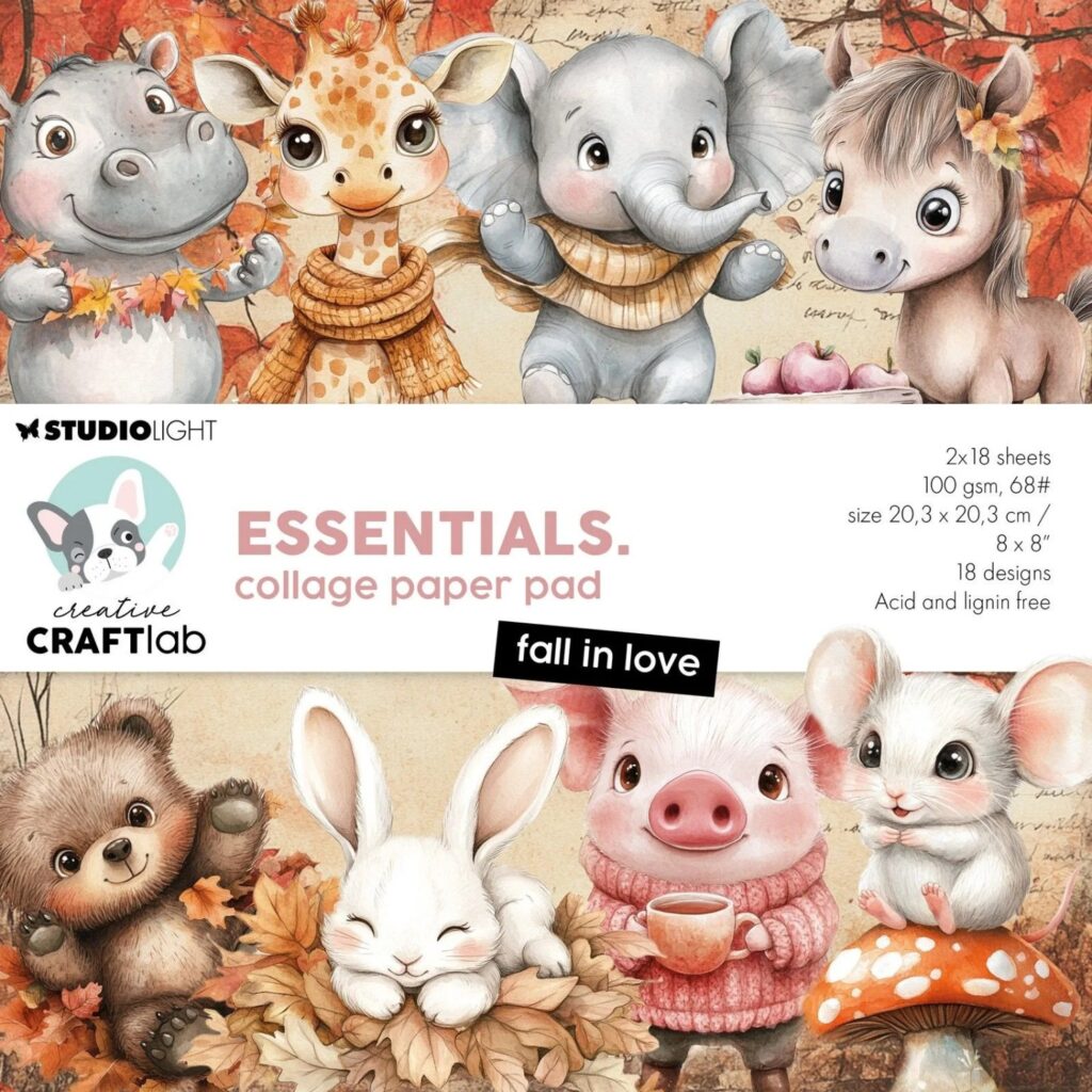 Creative Craftlab - Essentials Collage Paper pad Fall in love